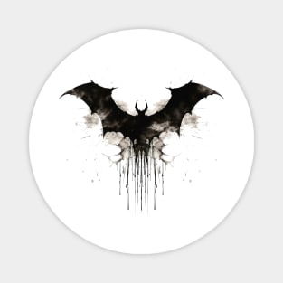 Bat Emblem - White Magnet
